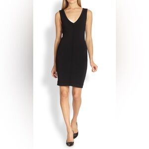 Robert Rodriguez Black V-Neck bodycon